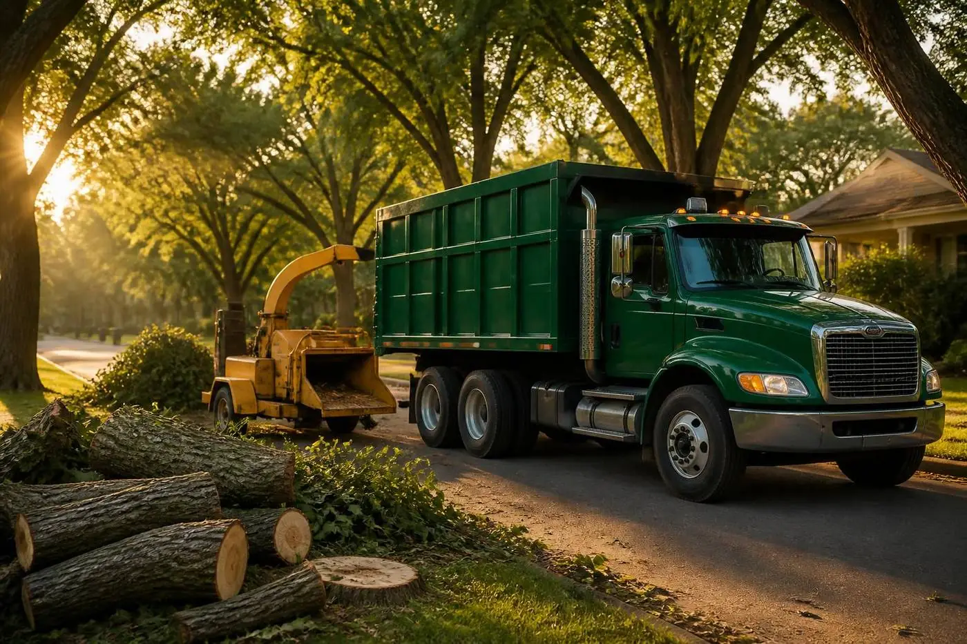BTZ Tree Service truck and crew ready for a free tree care estimate